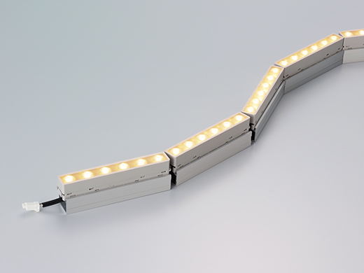 ＤＮライティング　軒下用フレキシブルLEDモジュール FXS2-LED-WP 電源別売 IP64 1530mm 温白色 3500K　FXS2-LED1530WW-WP ※受注生産品 FXS-LED-WP 軒下用LEDモジュール | DNライティング株式会社